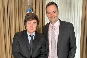 Javier Milei y Adorni