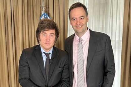 Javier Milei y Adorni