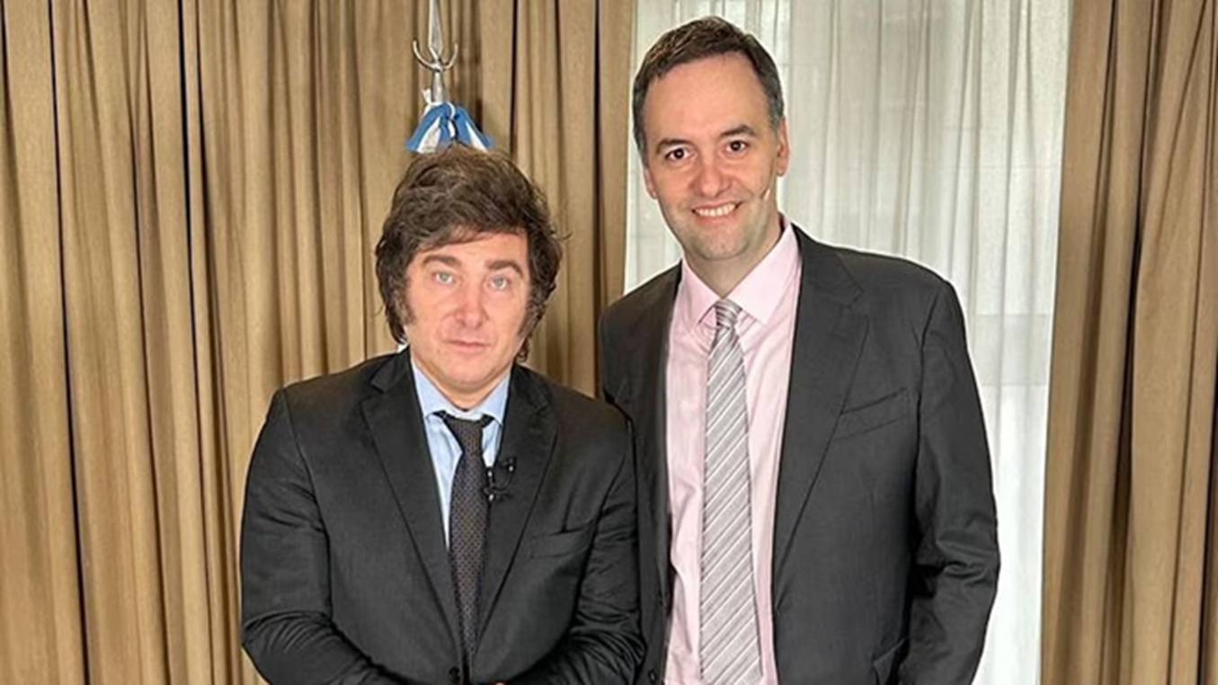 Javier Milei y Adorni