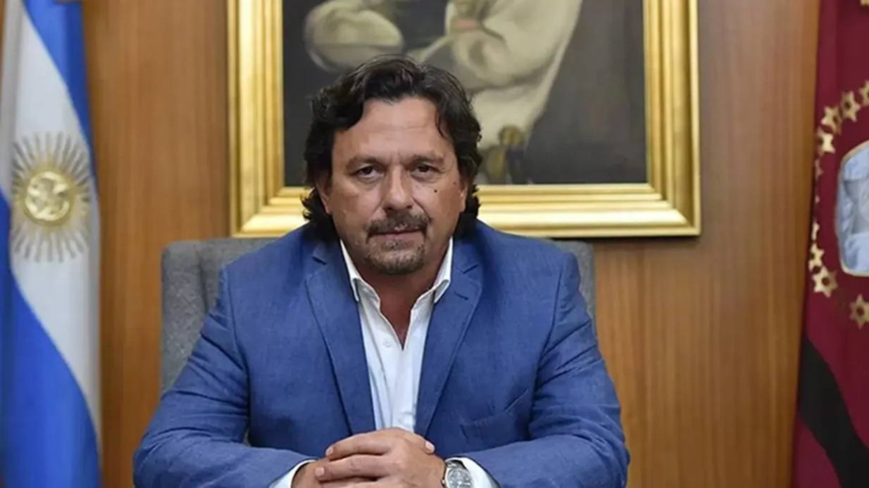 El gobernador Gustavo Sáenz