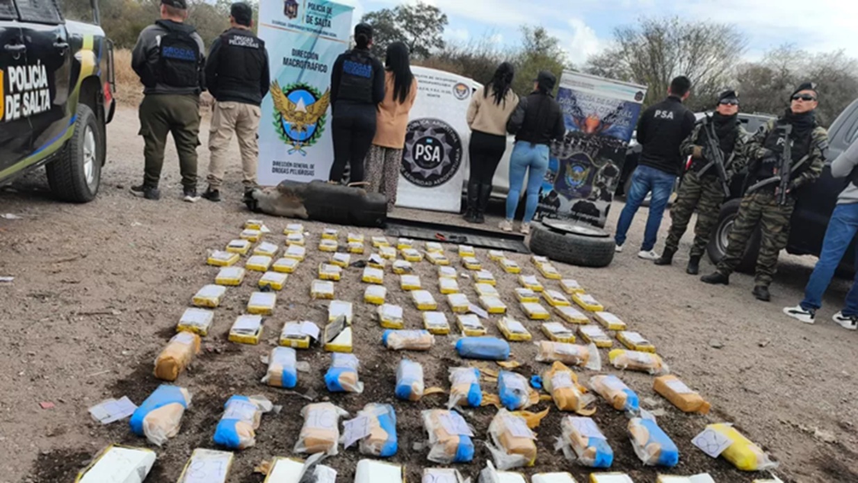 La Policía de Salta desarticuló una organización narcocriminal